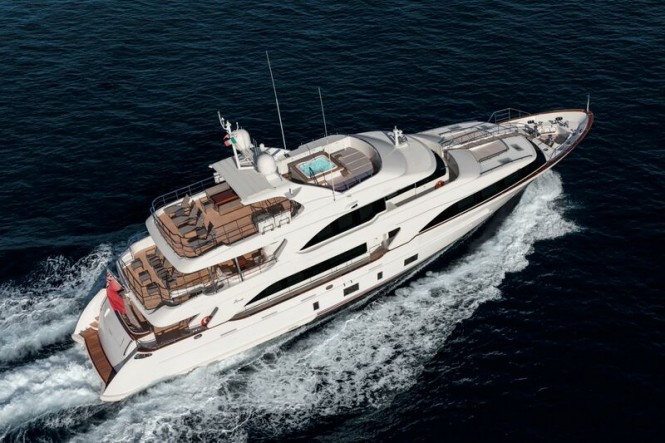 Superyacht NOMADESS from above