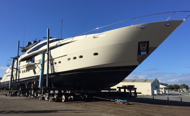 Oceania Marine North Shipyard, Port Whangarei – MY Vantage ready for re-launch