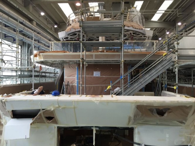 Tankoa luxury yacht S693 in build