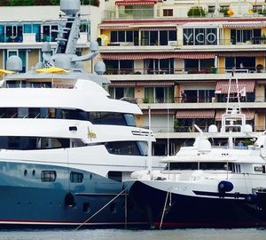 Three Wild Group-wrapped Superyachts on Display in Monaco