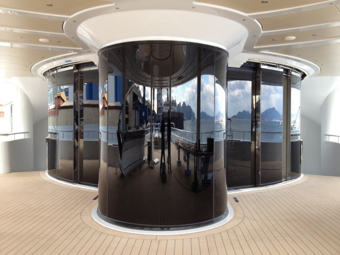 Trend Marine's glazing aboard MARYAH superyacht
