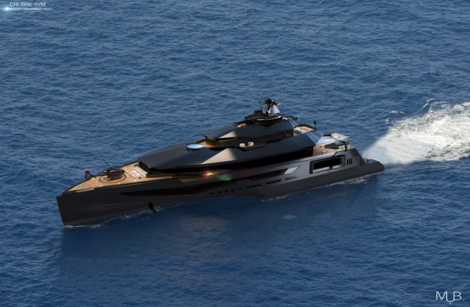 102M Mega Yacht CALIBRE Concept by MUB Design