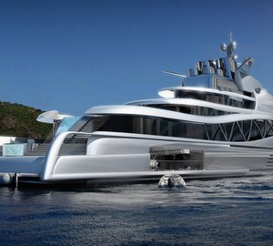 Breath-taking 145m Mega Yacht FORTISSIMO concept FOR SALE