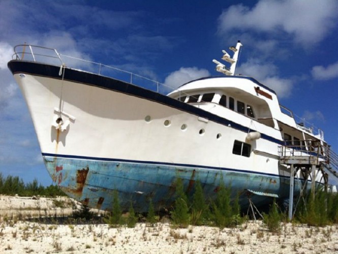 1964-launched FEADSHIP Motor Yacht CITY (ex Exact, Anoatak) in current condition