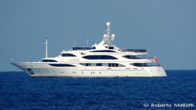 56m Benetti super yacht ANNAEVA - Photo by Roberto Malfatti