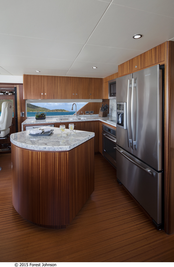 72 OA Yacht - Galley - Image by 2015 Forest Johnson