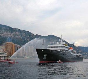 New 77m Piriou Expedition Yacht YERSIN arrives in Monaco