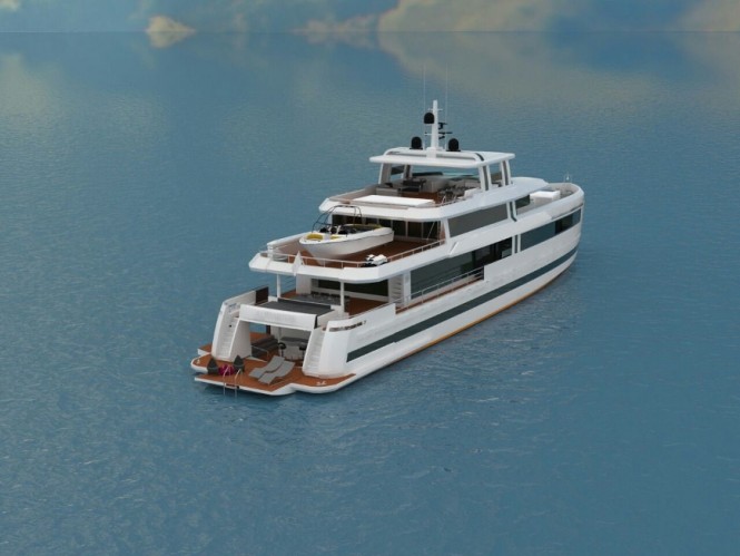 AQUARIUS Yacht - aft view