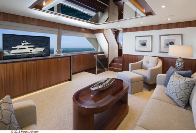 Aboard luxury yacht 72 Ocean Alexander - Image by 2015 Forest Johnson