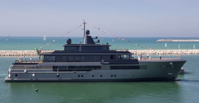 CRN 55 super yacht ATLANTE at launch