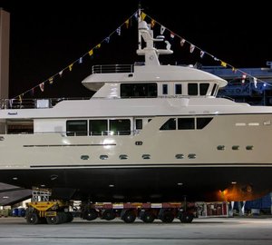 New Darwin 86 Explorer Motor Yacht STELLA DEL NORD ready to be launched by CdM