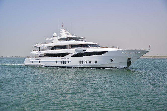 Gulf Craft Largest Ever Superyacht Majesty 155 on her First Sea Trial