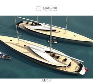 Latest 60m Mega Yacht AU60 concept by Sigmund Yacht Design