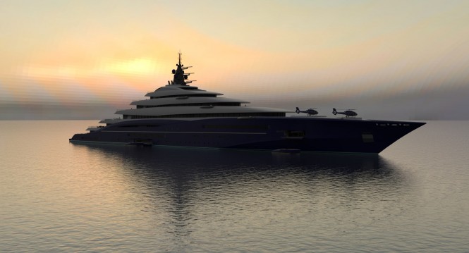 Luxury motor yacht DOUBLE CENTURY concept