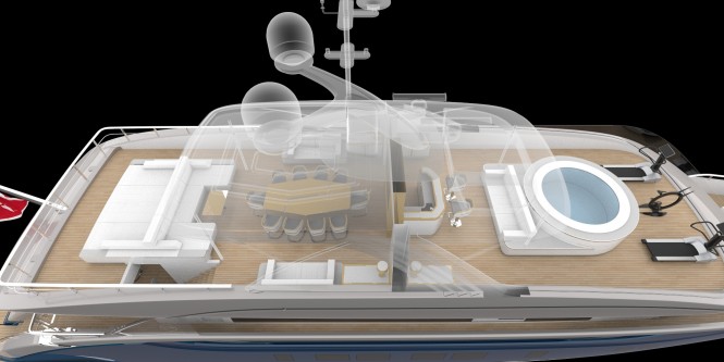 Luxury motor yacht DYNAMIQ D4 - Sundeck