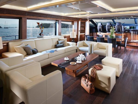 Luxury motor yacht SANDY - Saloon