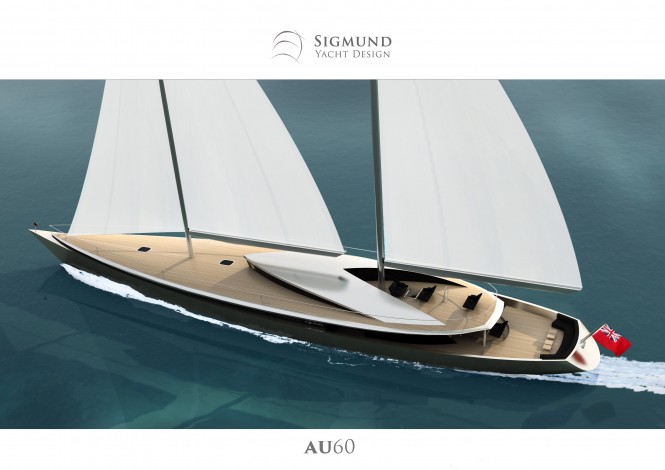 Luxury sailing yacht AU60 concept