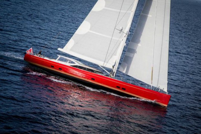 Luxury sailing yacht DORYAN - side view