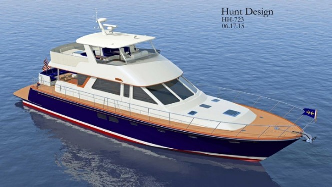 Luxury yacht Hunt 72 - Bow
