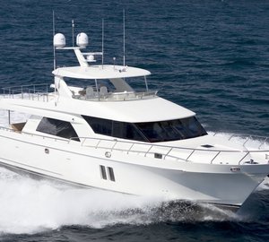 Lovely 72 Ocean Alexander Yacht with custom interior by Destry Darr Designs