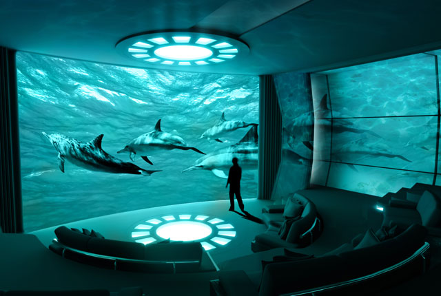Mega yacht FORTISSIMO concept - Private Theater
