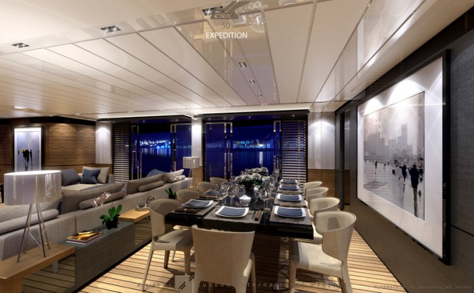 Motor yacht TESEO concept - Dining