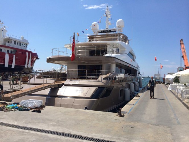 Newly refitted Sanlorenzo 46Steel super yacht PICK UP (ex CAROL) - Photo credit to Rossinavi
