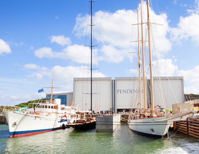 Pendennis Basin May 2015 - Superyachts Malahne, Lionheart and Adix