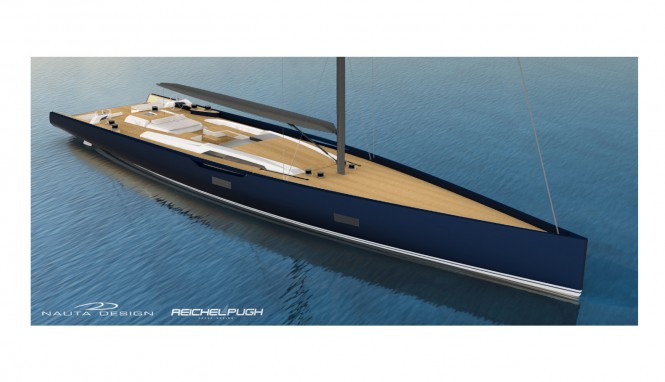 Rendering of Baltic 130 Custom Yacht with launch in 2016