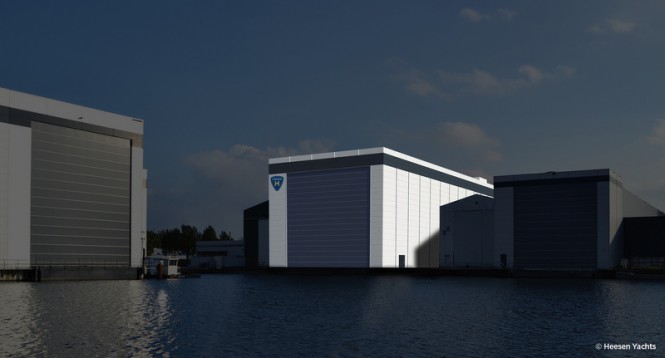 Rendering of the Heesen's New 85m Dry Dock
