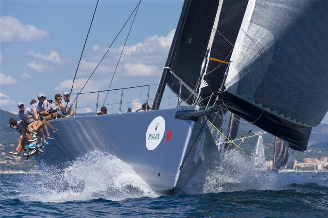 Sailing yacht CAOL ILA R during the second inshore race - Photo by Rolex Carlo Borlenghi