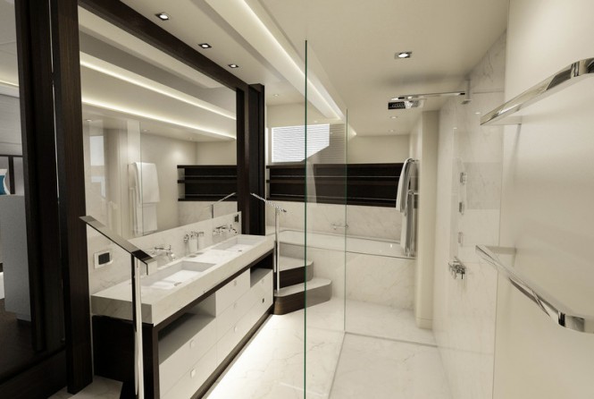 Sunseeker 116 Yacht - Master Bathroom