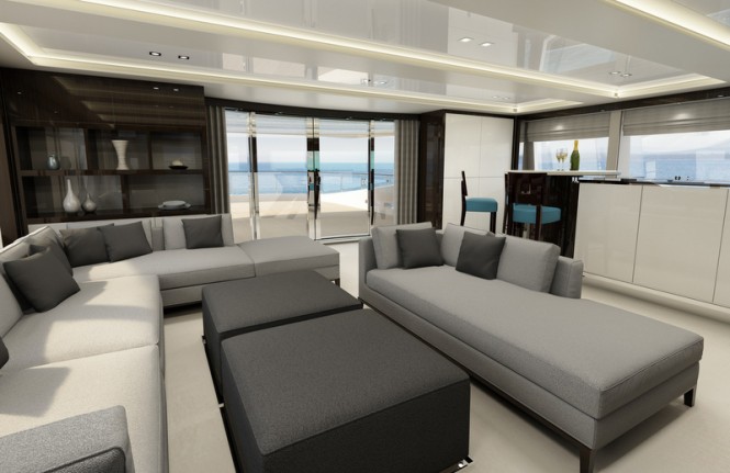 Sunseeker 131 Yacht - Upper Deck Saloon