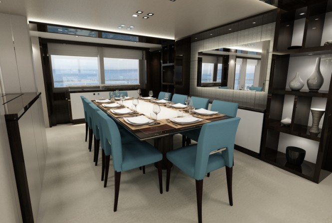 Sunseeker luxury yacht '131 Yacht' - Dining