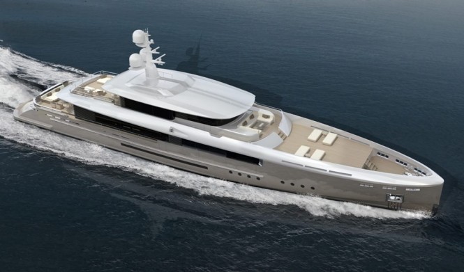 Super yacht ENDURANCE 50 from above - Photo by Team For Design – by Enrico Gobbi