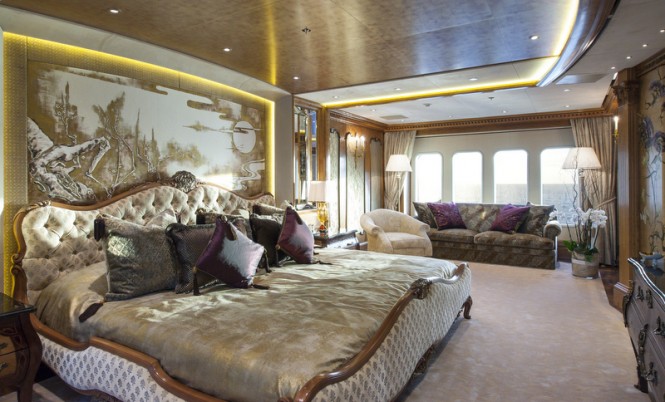Super yacht ESTER III - Owners Suite - Photo by Klaus Jordan