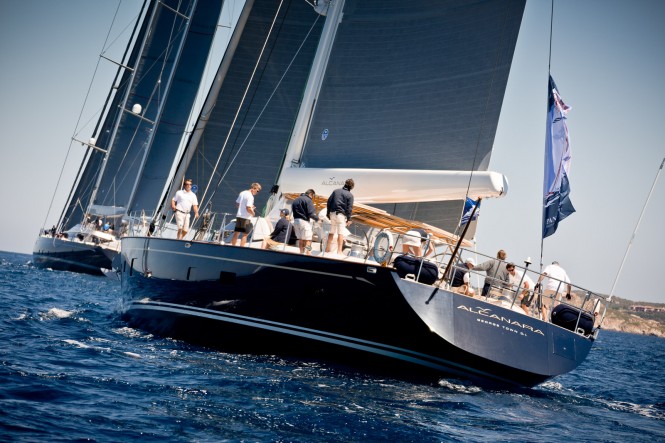 Superyacht Alcanara, third classified at Dubois Cup 2015. Photo by Jeff Brown Breed Media