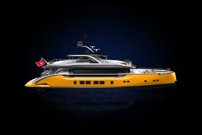 Superyacht DYNAMIQ S4 GTS Yellow