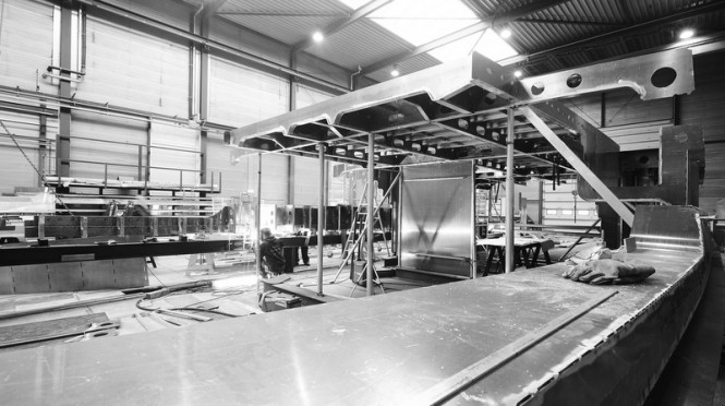 Superyacht Martinique under construction