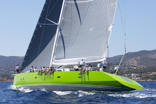 The well powered 33m super yacht Inouï claimed top slot in Class B. ©www.clairematches.com