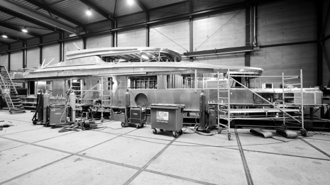 Works on motor yacht Matica