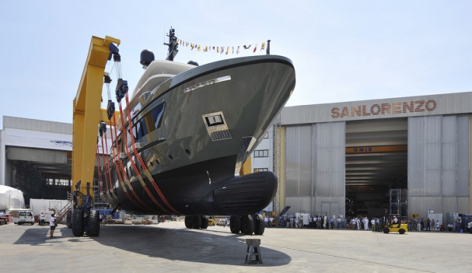 First Sanlorenzo explorer yacht 460EXP at launch