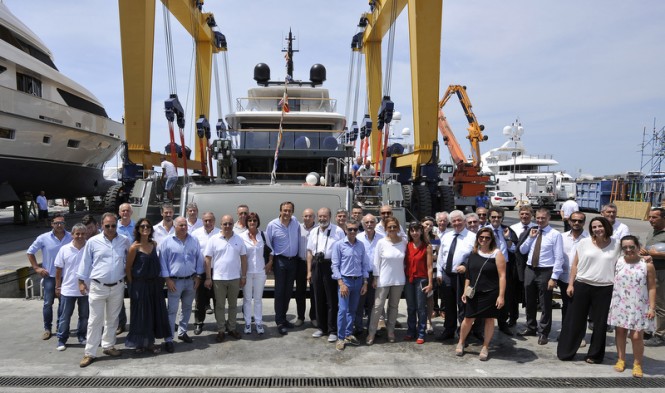 Launch of Sanlorenzo superyacht 460EXP