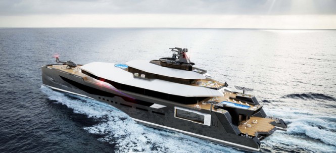 102M mega yacht CALIBRE concept by MUB