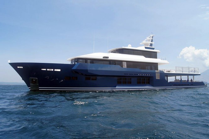 45m explorer yacht CKLASS under sea trials