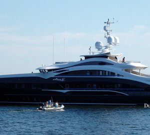 Striking 50m HEESEN Superyacht ANN G in Rotterdam for christening