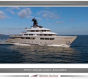 Take a glimpse at latest 57m Superyacht BLACKBEARD concept by Sergio Cutolo of Hydro Tec