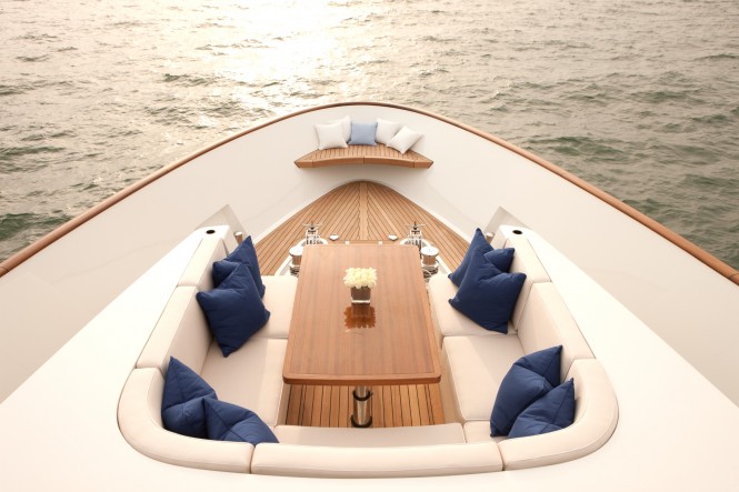 Aboard superyacht FIREFLY