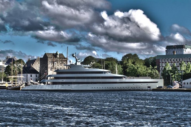 FEADSHIP mega yacht SAVANNAH (hull 686) in Bergen, Norway - Photo by Feadship Fanclub and Eirikj