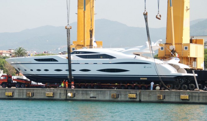 First Superyacht AB 145 by AB Yachts at launch